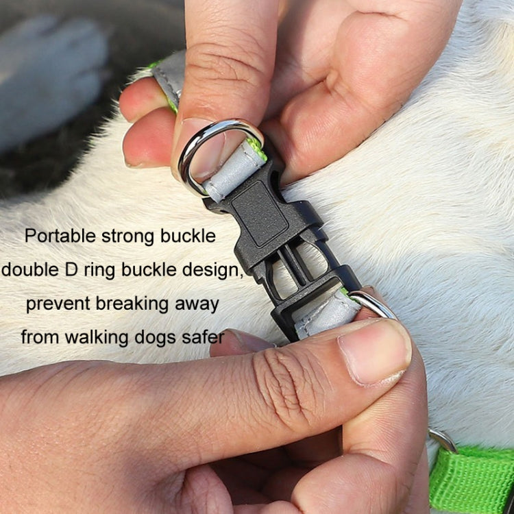 Pet Dog Harness Reflective Anti-break-off Vest-style Leash, Color: Suede Orange(L)