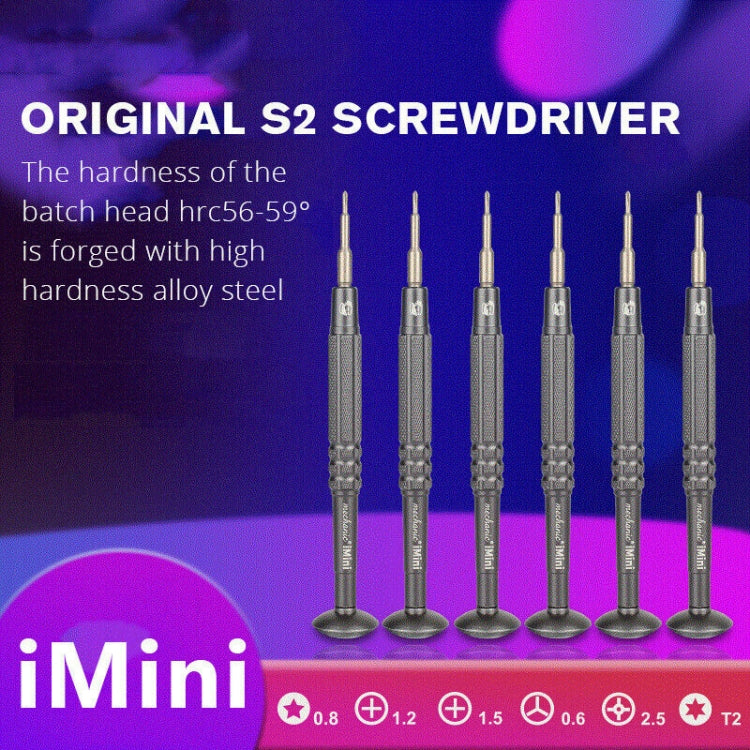 MECHANIC iMini Series Mobile Phone Repair Glasses Screw Batch Clock Tool, Series: Phillips 2.5