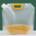 5pcs Portable Food Packaging Bag Grain Sealed Bag Fresh-keeping Storage Bag, Capacity: 2.5kg
