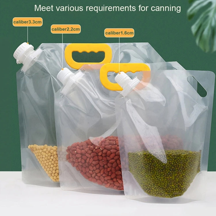5pcs Portable Food Packaging Bag Grain Sealed Bag Fresh-keeping Storage Bag, Capacity: 500g