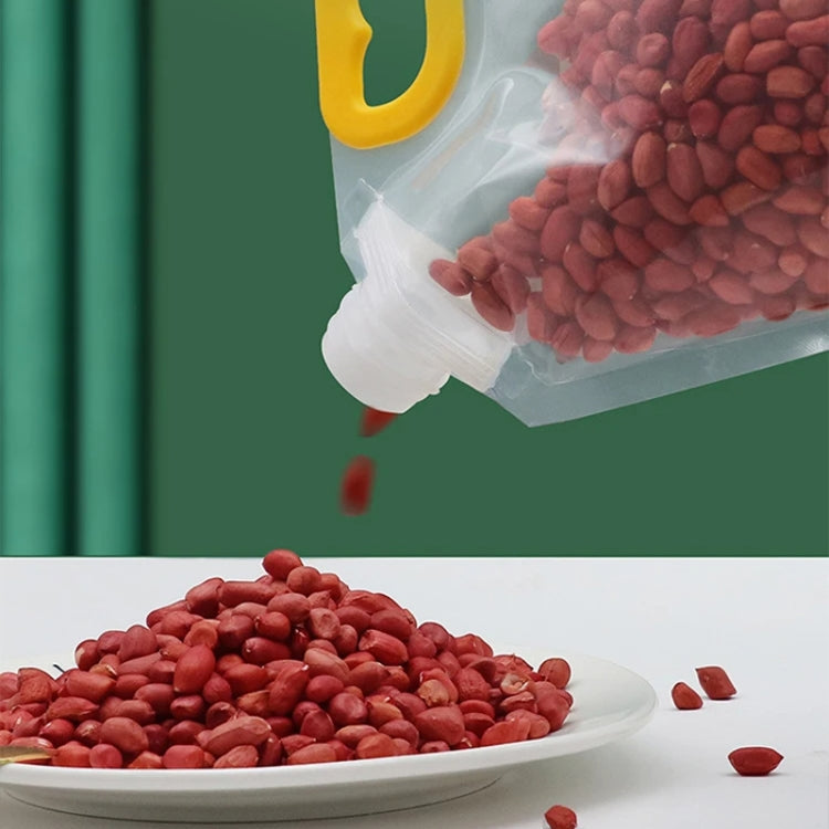 5pcs Portable Food Packaging Bag Grain Sealed Bag Fresh-keeping Storage Bag, Capacity: 2.5kg