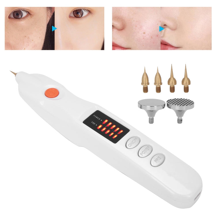 Spot Mole Pen Spot Removal Instrument Home Beauty Instrument, Spec: Charging Model US Plug(Silver)