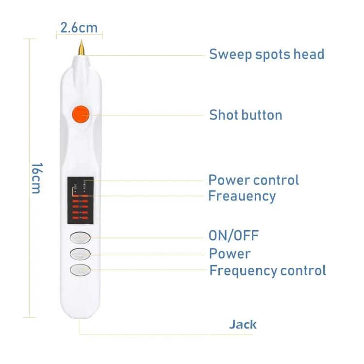 Spot Mole Pen Spot Removal Instrument Home Beauty Instrument, Spec: AU Plug-in Model(Silver)