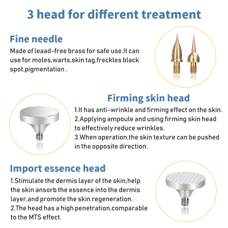 Spot Mole Pen Spot Removal Instrument Home Beauty Instrument, Spec: Charging Model UK Plug(Silver)