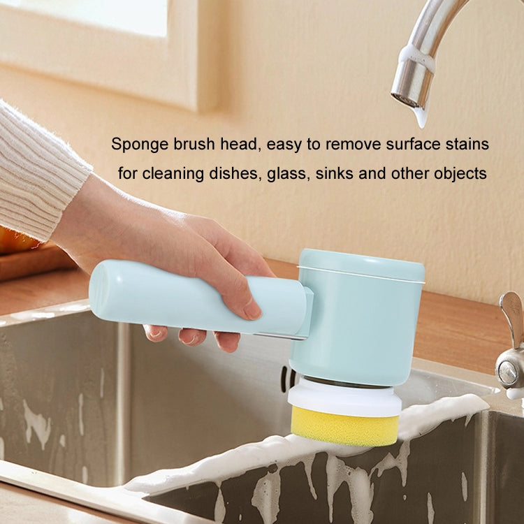 Multifunctional Handheld Wireless Folding Electric Cleaning Brush(Mint Green)