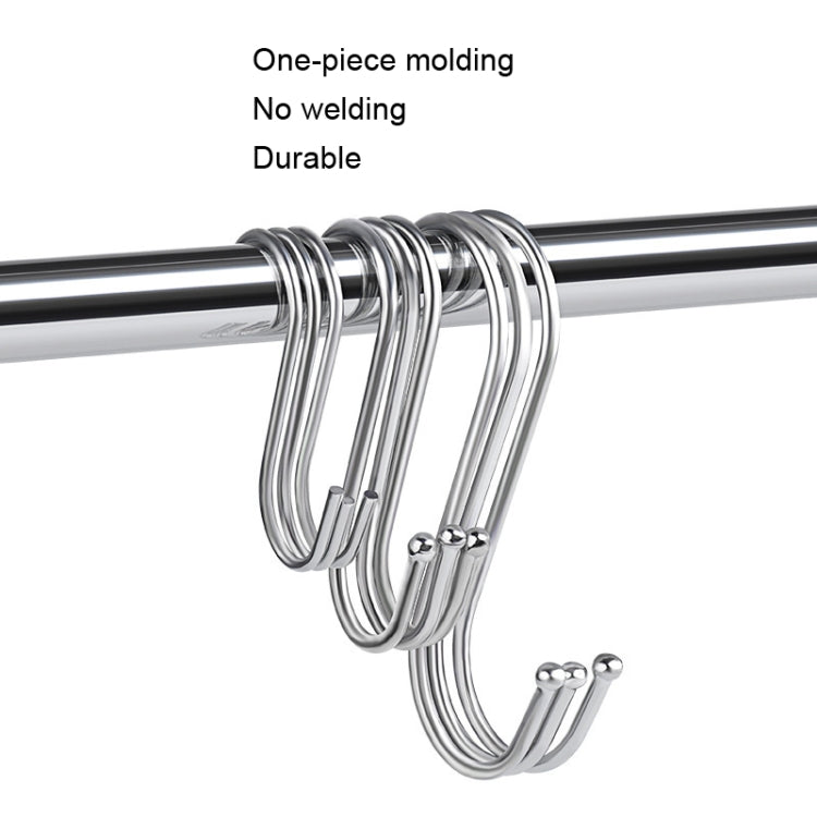 10pcs Small Multifunctional Stainless Steel Hooks Metal S-Shaped Hook
