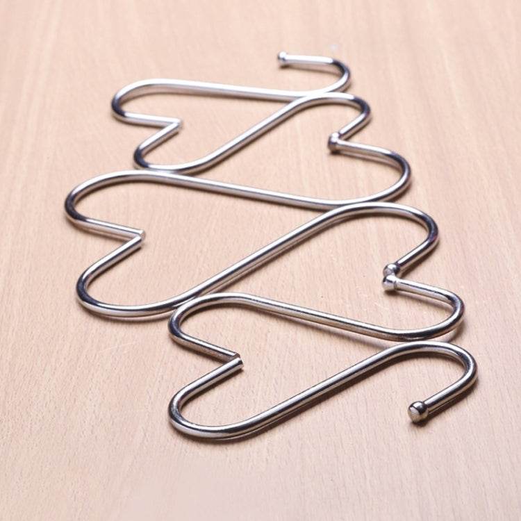 10pcs Small Multifunctional Stainless Steel Hooks Metal S-Shaped Hook
