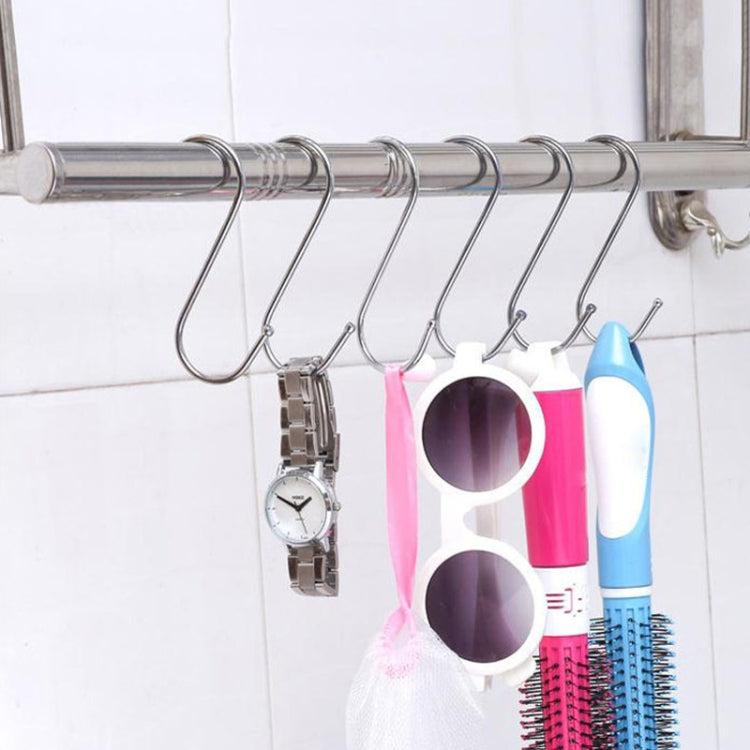 10pcs Small Multifunctional Stainless Steel Hooks Metal S-Shaped Hook