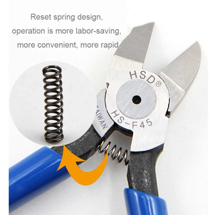 HSD HS-F55 Top-cut 5 inch Chrome Vanadium Steel Forging Plastic Model Plier