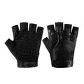 Free Code Outdoor Sports Non-slip Silicone Protective Half-finger Gloves(Black)