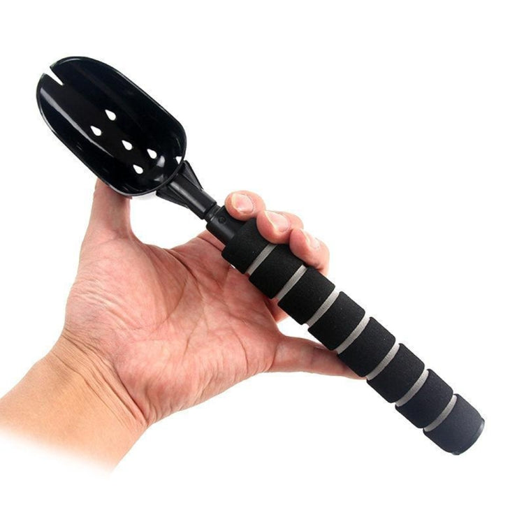 Fishing Bait Throwing Spoon Nesting Device Retractable Casting Scoop, Style: Aluminum Alloy