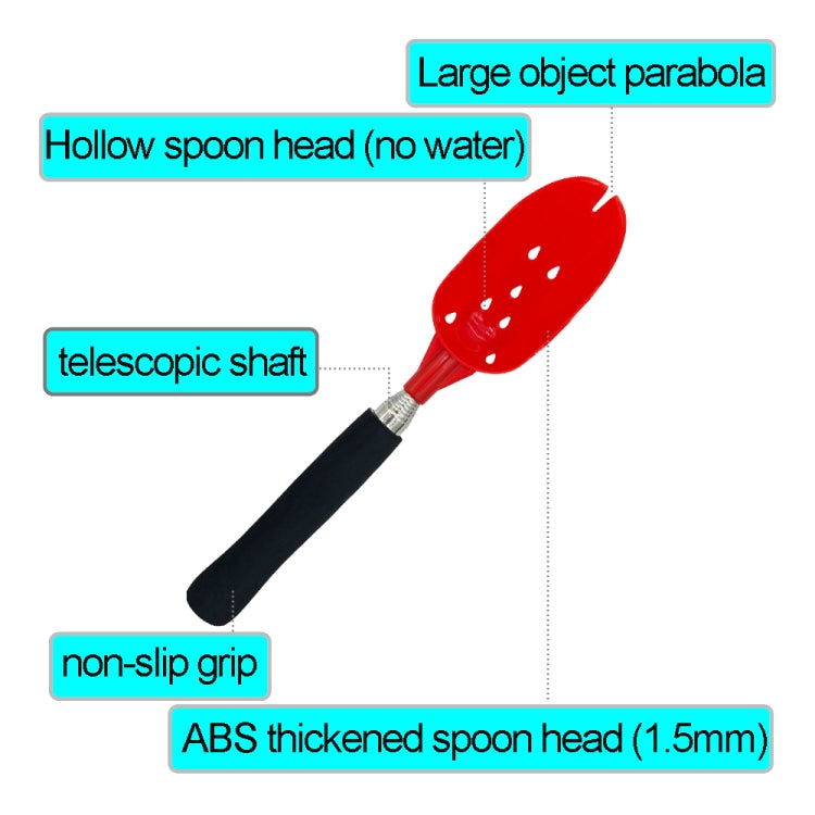 Fishing Bait Throwing Spoon Nesting Device Retractable Casting Scoop, Style: Aluminum Alloy