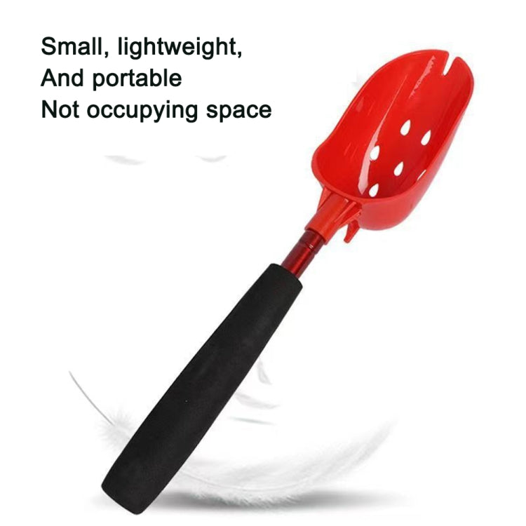 Fishing Bait Throwing Spoon Nesting Device Retractable Casting Scoop, Style: Aluminum Alloy