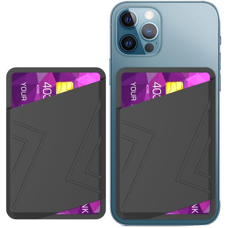 AhaStyle PT133-C-S Silicone Adhesive Card Case(Black)