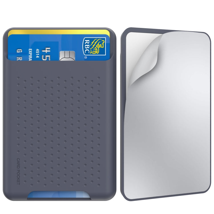 AhaStyle PT133-S Adhesive Model Mobile Phone Silicone Card Case(Midnight Blue)