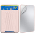 AhaStyle PT133-S Adhesive Model Mobile Phone Silicone Card Case(Pink)