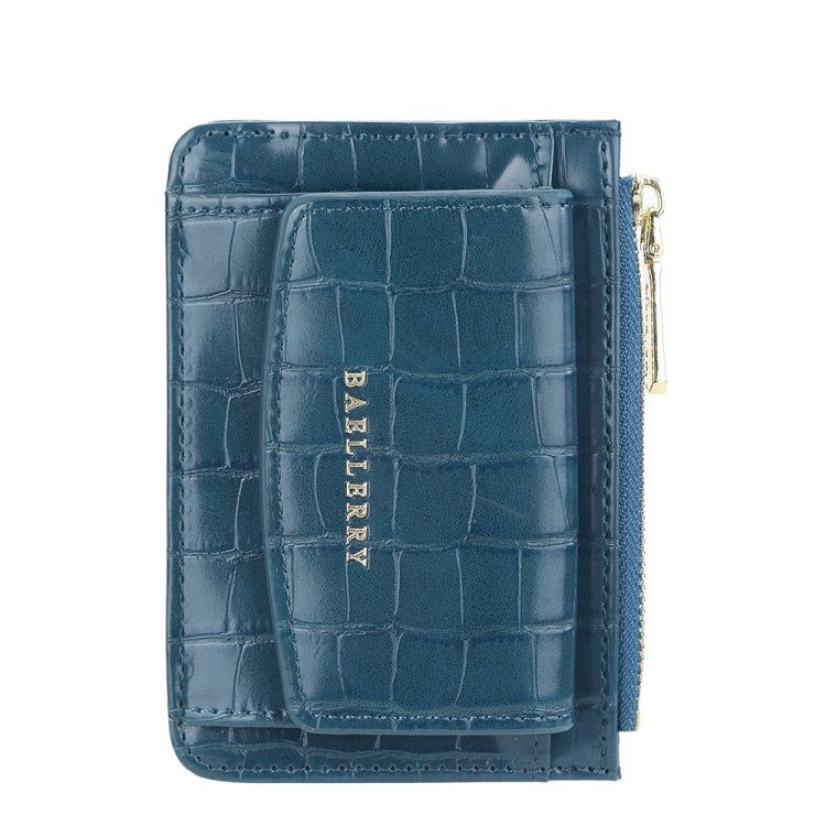Baellerry Crocodile Pattern Multifunctional Card Holder Small Zipper Coin Purse(Green)