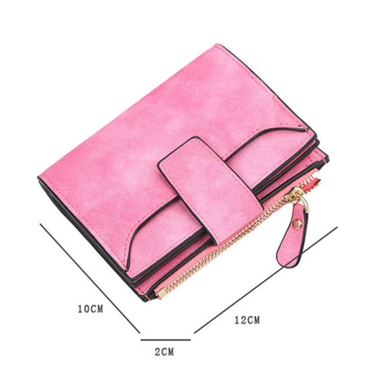 Baellerry Large Capacity Ladies Short Wallet Multifunctional Multi-card Coin Purse(Smoke Gray)