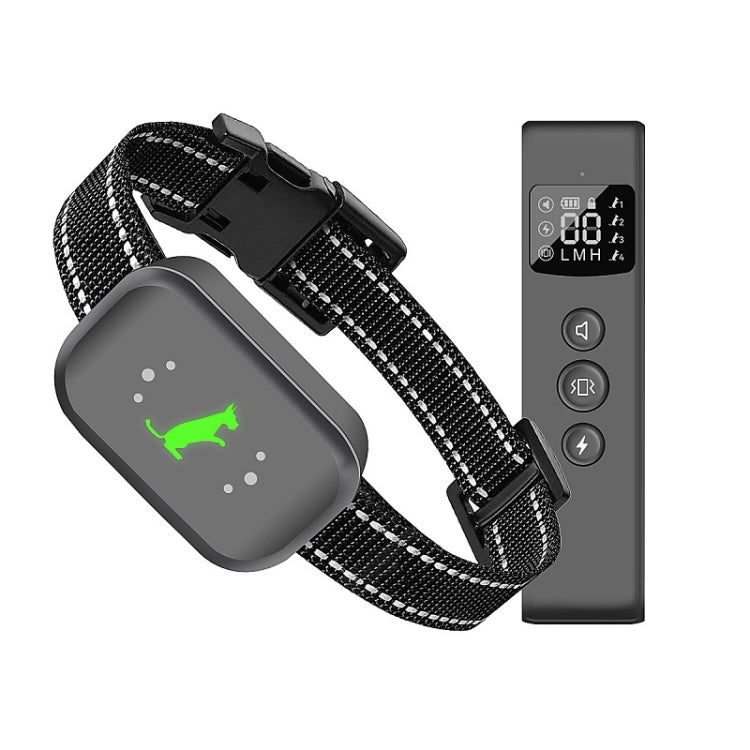 Smart Waterproof Electric Shock Dog Trainer Rechargeable Remote Bark Stopper(Black)