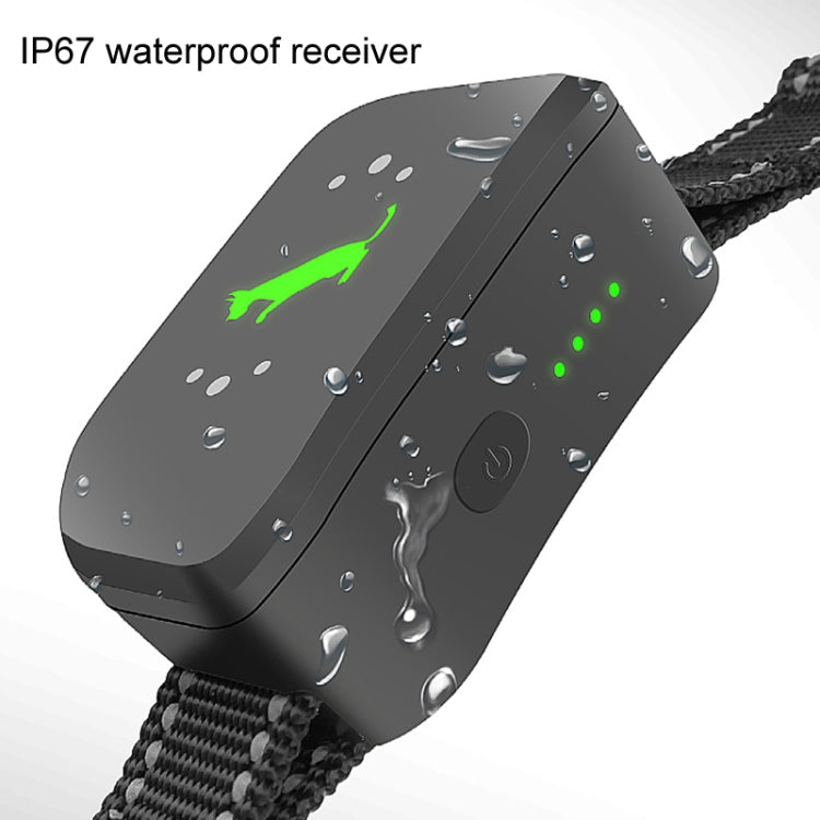 Smart Waterproof Electric Shock Dog Trainer Rechargeable Remote Bark Stopper(Black)