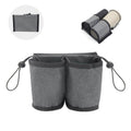 Multifunctional Suitcase Portable Storage Beverage Cup Holder(Grey)