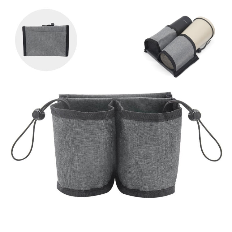 Multifunctional Suitcase Portable Storage Beverage Cup Holder(Grey)