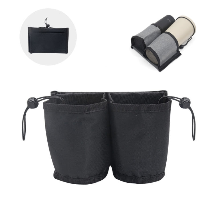 Multifunctional Suitcase Portable Storage Beverage Cup Holder(Black)