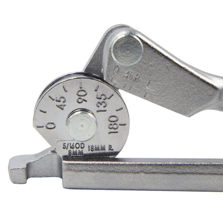 HSD TB-3208 8mm Diameter Manual Stainless Steel Pipe Iron Tube Bender Air Conditioner Copper Pipe Aluminum Pipe Bender