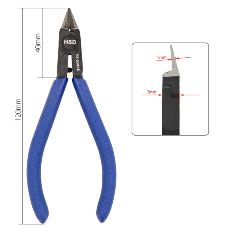 HSD HS-30NAS Plastic Model Thin Blade Waterjet Cutting Plier Diagonal Plier Handmade Plier