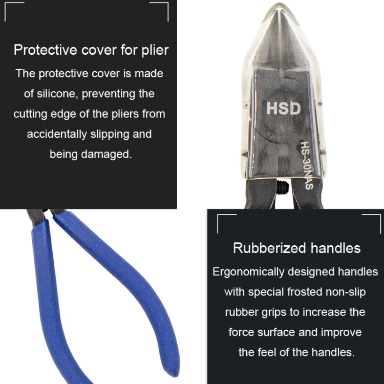 HSD HS-30NAS Plastic Model Thin Blade Waterjet Cutting Plier Diagonal Plier Handmade Plier