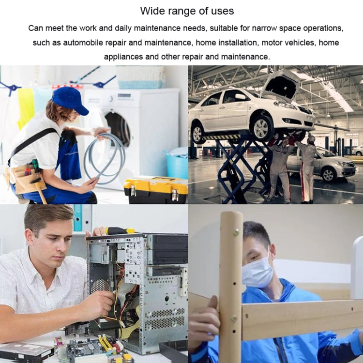 HSD HS-206 Portable Short Handle Phillips And Straight 2 In 1 Screwdriver With Magnetism