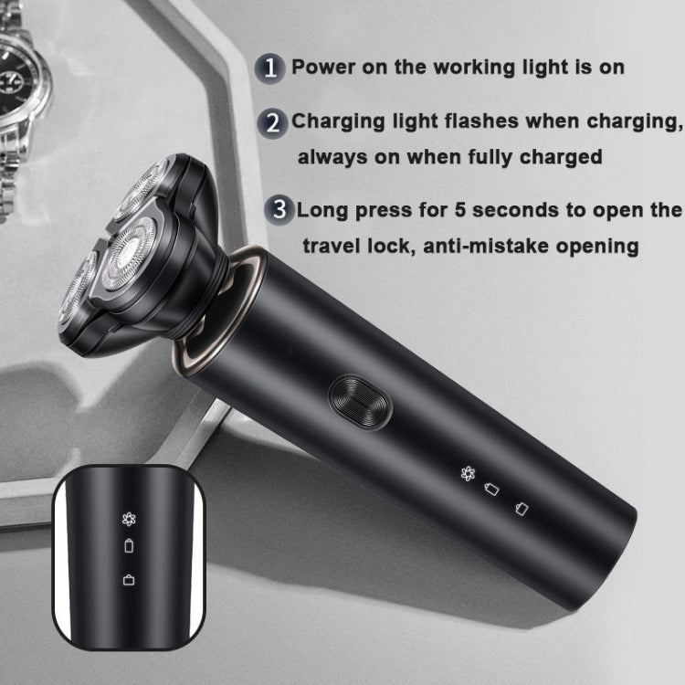 3-in-1 Multifunctional Razor Electric Shaver Nose Hair Sideburn Trimmer(English Neutral Version)