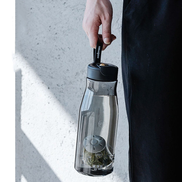 Nobvan Magic Ball Magnetic Bomb Tea Warehouse Tritan Large Capacity Sports Cup, Style: 550ml (Transparent)