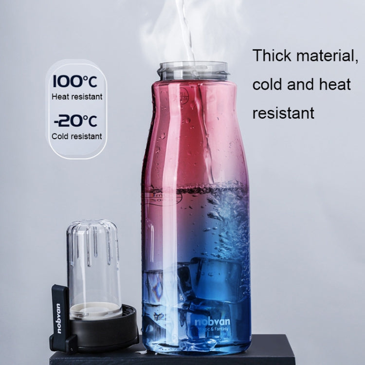 Nobvan Magic Ball Magnetic Bomb Tea Warehouse Tritan Large Capacity Sports Cup, Style: 550ml (Transparent)