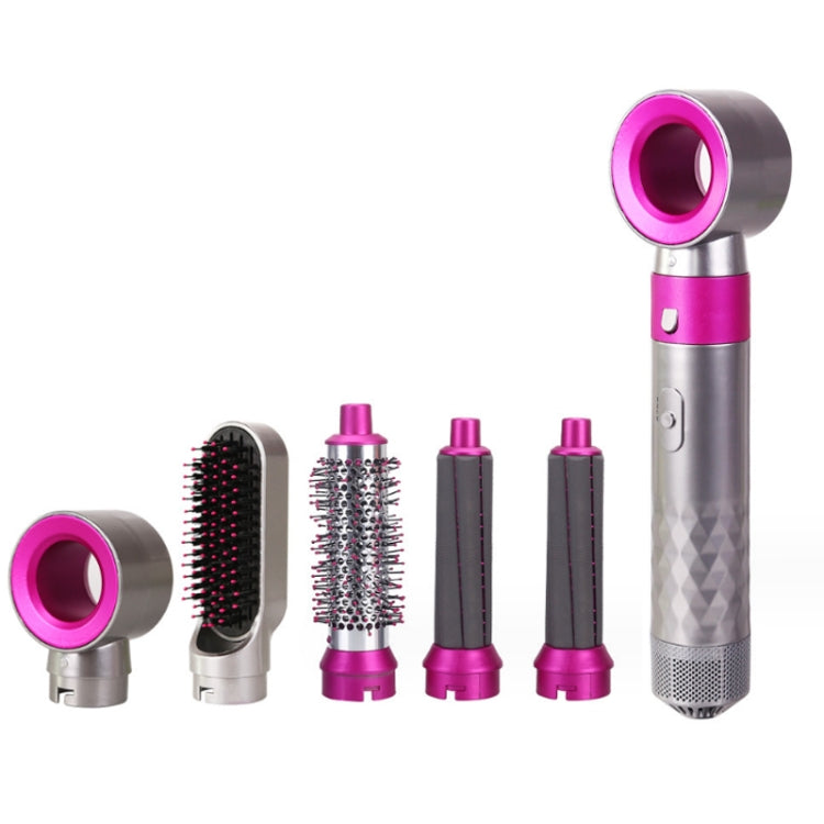 5 In 1 Hot Air Comb Automatic Curling Iron Curling & Straightening Hair Styling Comb Hair Dryer, Power: US Plug