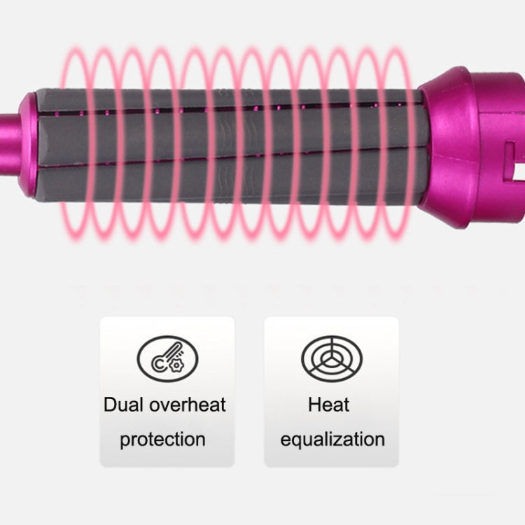 5 In 1 Hot Air Comb Automatic Curling Iron Curling & Straightening Hair Styling Comb Hair Dryer, Power: EU Plug