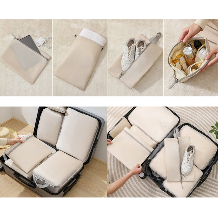 9 In 1  Compression Packing Cubes Expandable Travel Bags Luggage Organizer(Gray)