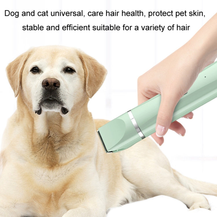 Pet Shaver Cat Dog Paw Hair Clipper Electric Fader, Color: 4 in 1 White