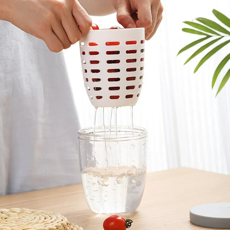 600ml Fruit and Veggie Snack Cup with Lid and Fork Airtight Leak-proof Salad Box(Blue)