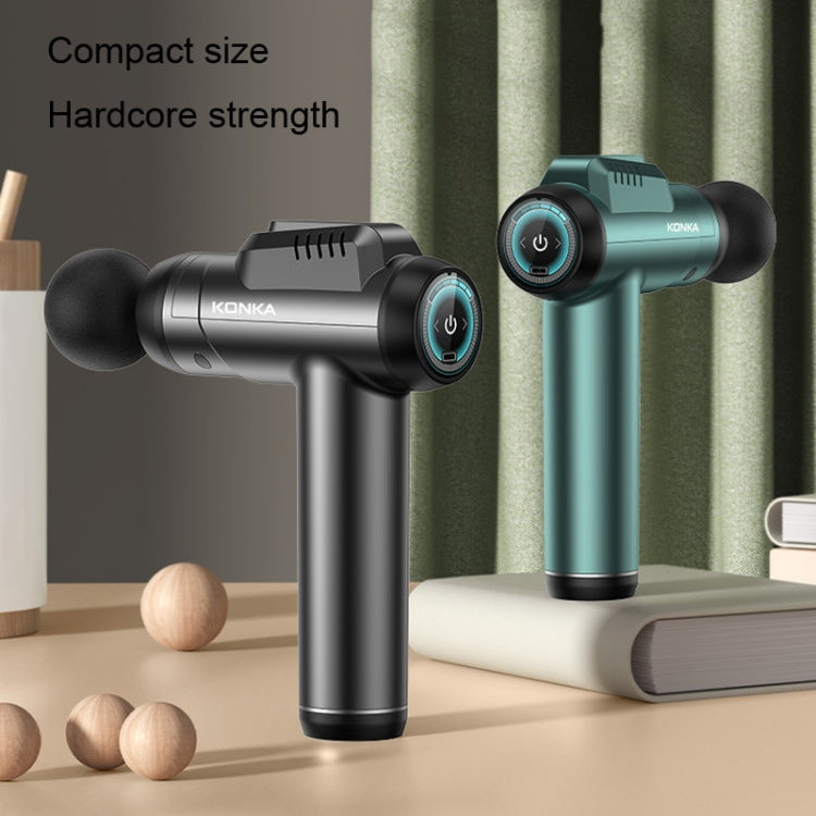 Konka 6 Speed Intelligent Fascia Gauge Muscle Relaxation Massager With 4 Massage Heads(Upgraded Model Gray)