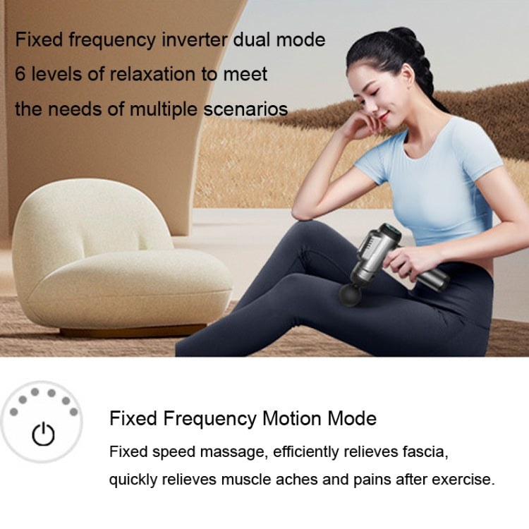 Konka 6 Speed Intelligent Fascia Gauge Muscle Relaxation Massager With 4 Massage Heads(Upgraded Model Green)