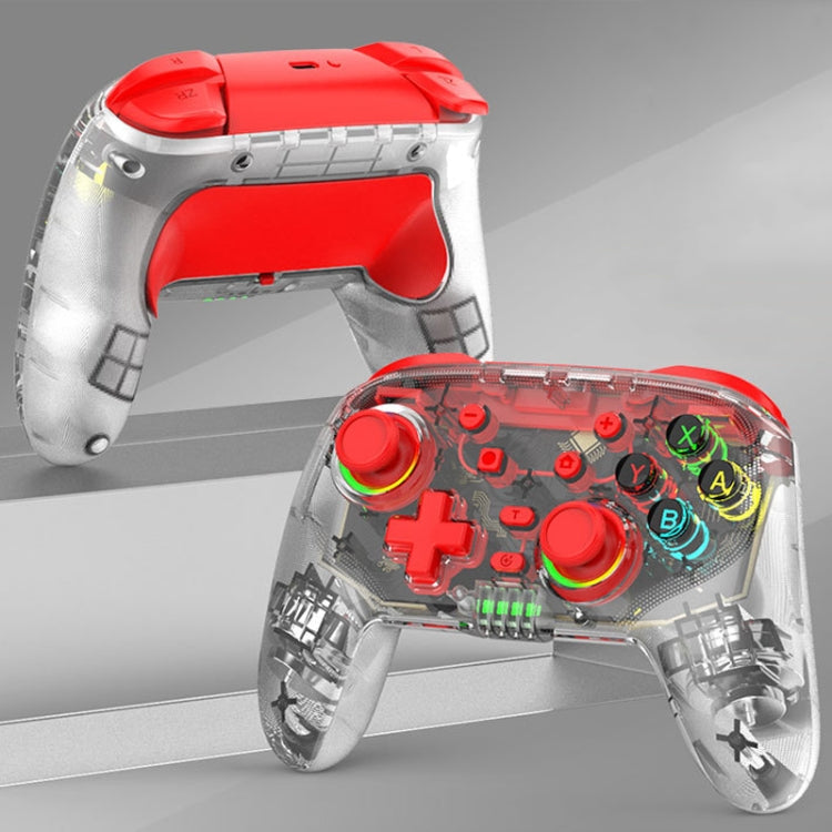 For PS3 / PS4 Dual Vibration Wireless Gamepad With RGB Lights(Red)