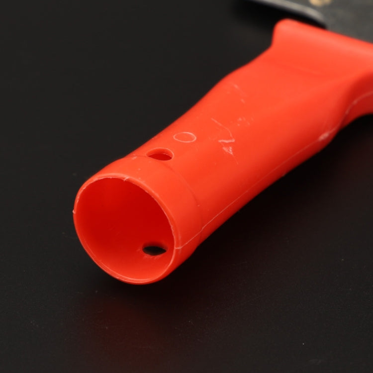 Iron Head Plastic Handle Scraper Cleaner for Glass Window Tile Floor Ice Wall Paint(Red)