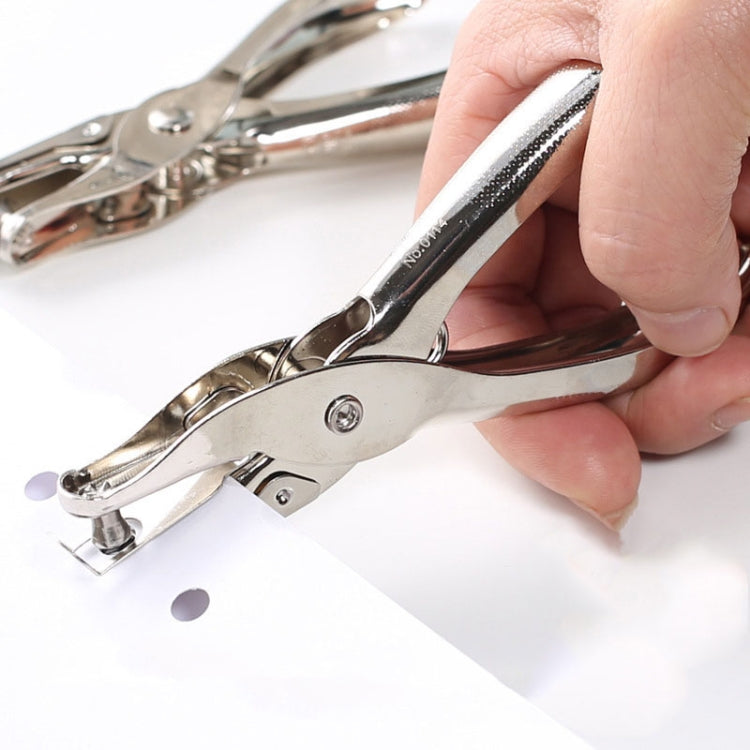 Deli 0114 Single Hole Punching Pliers Manual Mini Round Hole Paper Puncher(130x11x57mm)