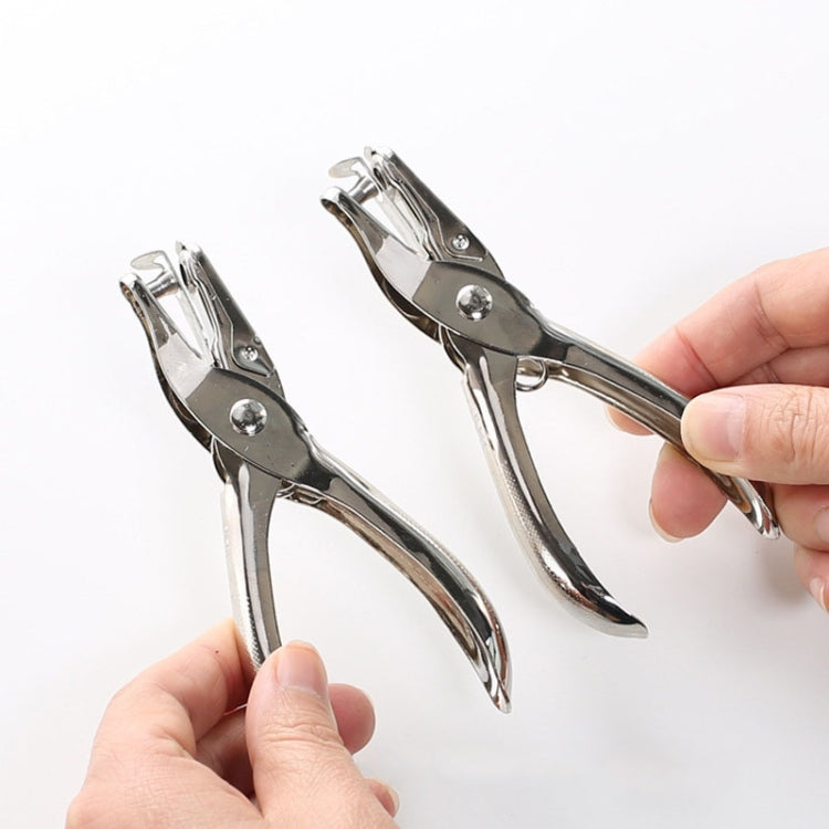 Deli 0114 Single Hole Punching Pliers Manual Mini Round Hole Paper Puncher(130x11x57mm)