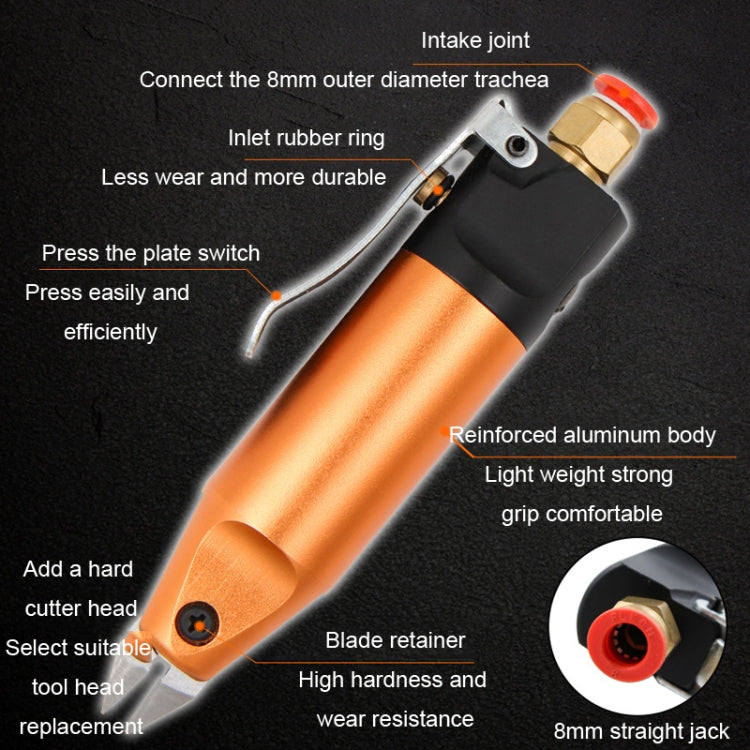 HSD HS-5+F1 Cut Plastic Set 2 In 1 Pneumatic Snip Plier Cutting Metal Plastic Model Scissor Tool