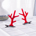 1pair Christmas Hair Accessories Cute Hairpins For Children, Color: Red Antlers
