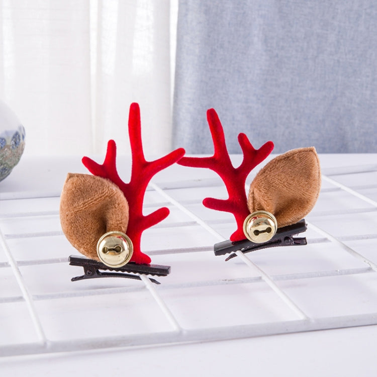 1pair Christmas Hair Accessories Cute Hairpins For Children, Color: Bell
