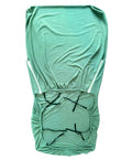Wooden Sofa Chair Sleeve Solid Back Office Chair Chair Cover(Green)