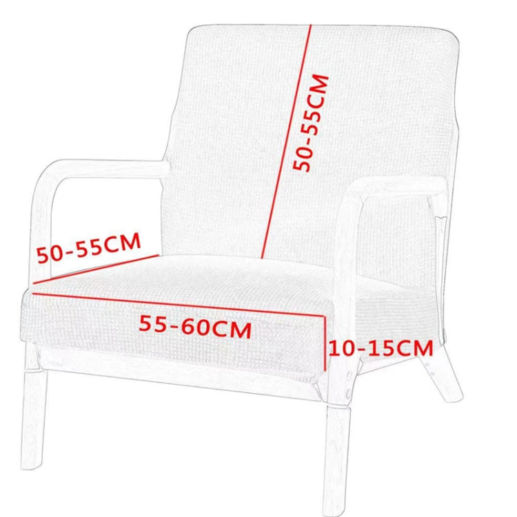 Wooden Sofa Chair Sleeve Solid Back Office Chair Chair Cover(Black)